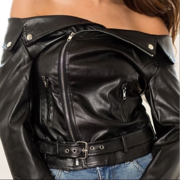 Off the Shoulder Jacket - Picture 1 of 5